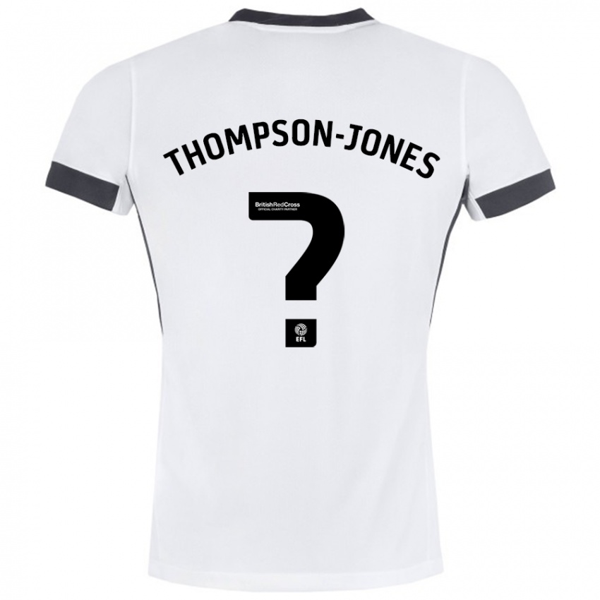 Criança Camisola Riquelme Thompson-Jones #0 Preto Branco Alternativa 2024/25 Camisa