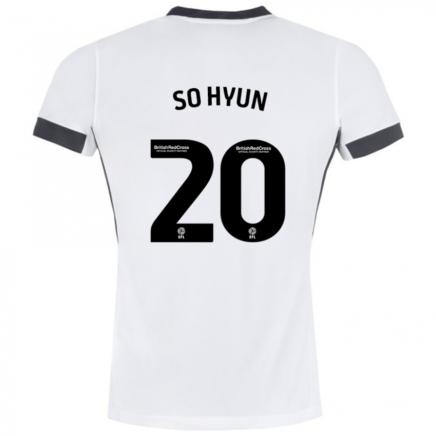 Criança Camisola Cho So-Hyun #20 Preto Branco Alternativa 2024/25 Camisa