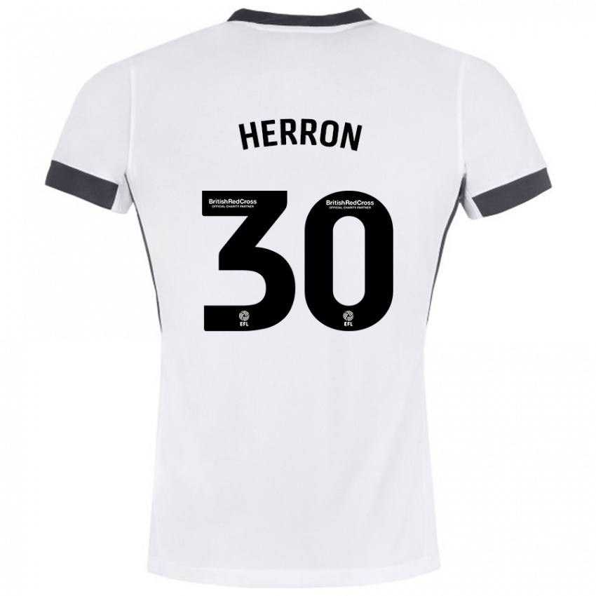 Criança Camisola Neve Herron #30 Preto Branco Alternativa 2024/25 Camisa