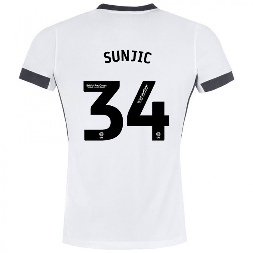 Criança Camisola Ivan Sunjic #34 Preto Branco Alternativa 2024/25 Camisa