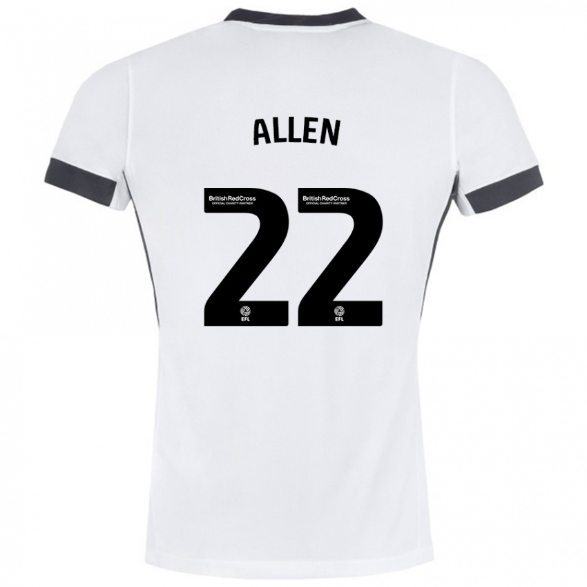 Criança Camisola Remi Allen #22 Preto Branco Alternativa 2024/25 Camisa