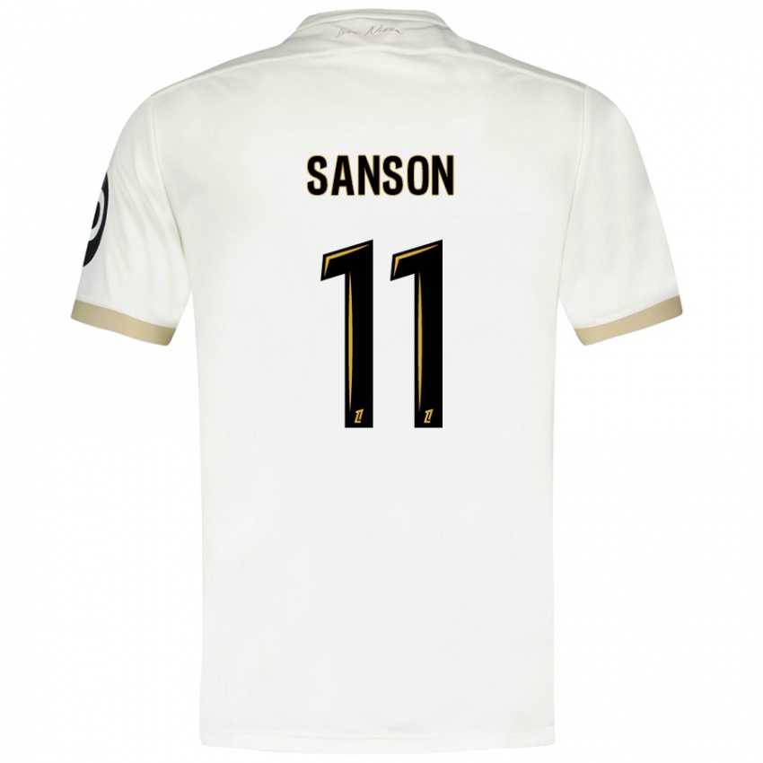 Criança Camisola Morgan Sanson #11 Ouro Branco Alternativa 2024/25 Camisa