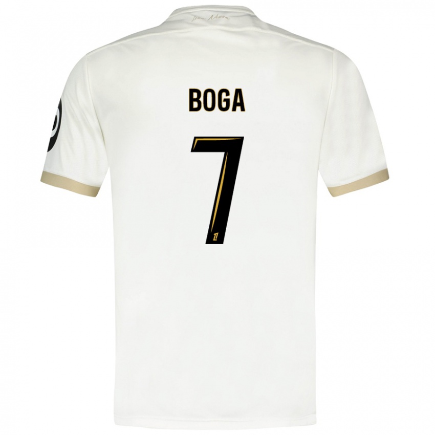 Criança Camisola Jérémie Boga #7 Ouro Branco Alternativa 2024/25 Camisa