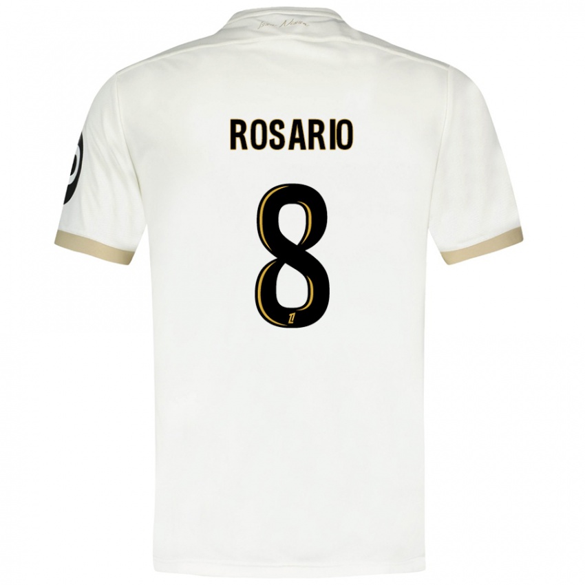 Criança Camisola Pablo Rosario #8 Ouro Branco Alternativa 2024/25 Camisa