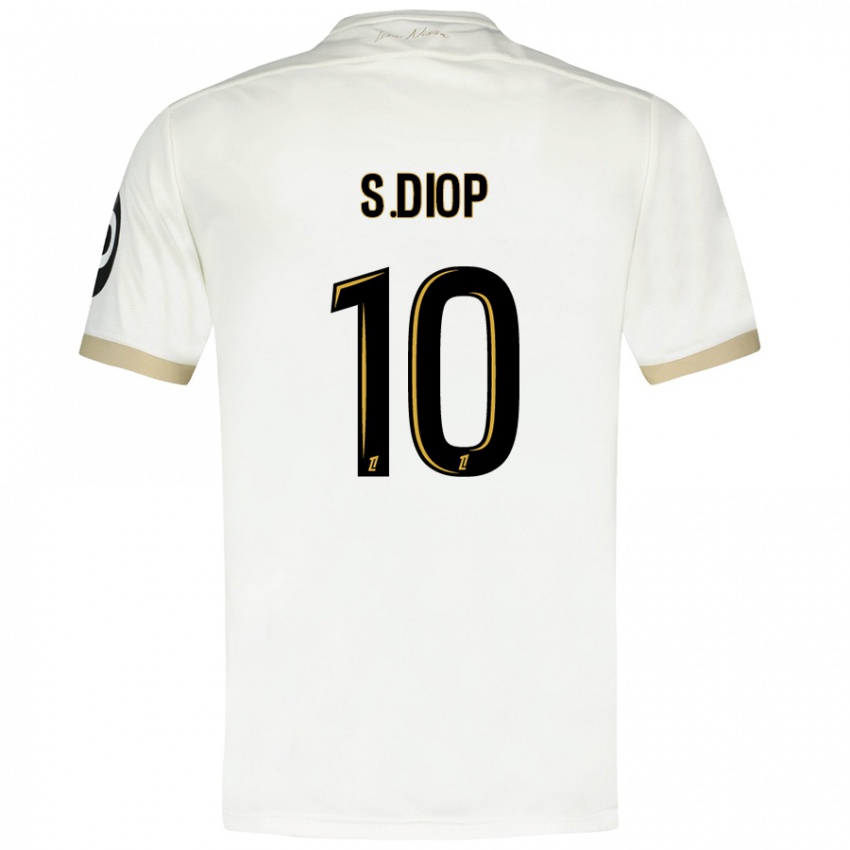 Criança Camisola Sofiane Diop #10 Ouro Branco Alternativa 2024/25 Camisa