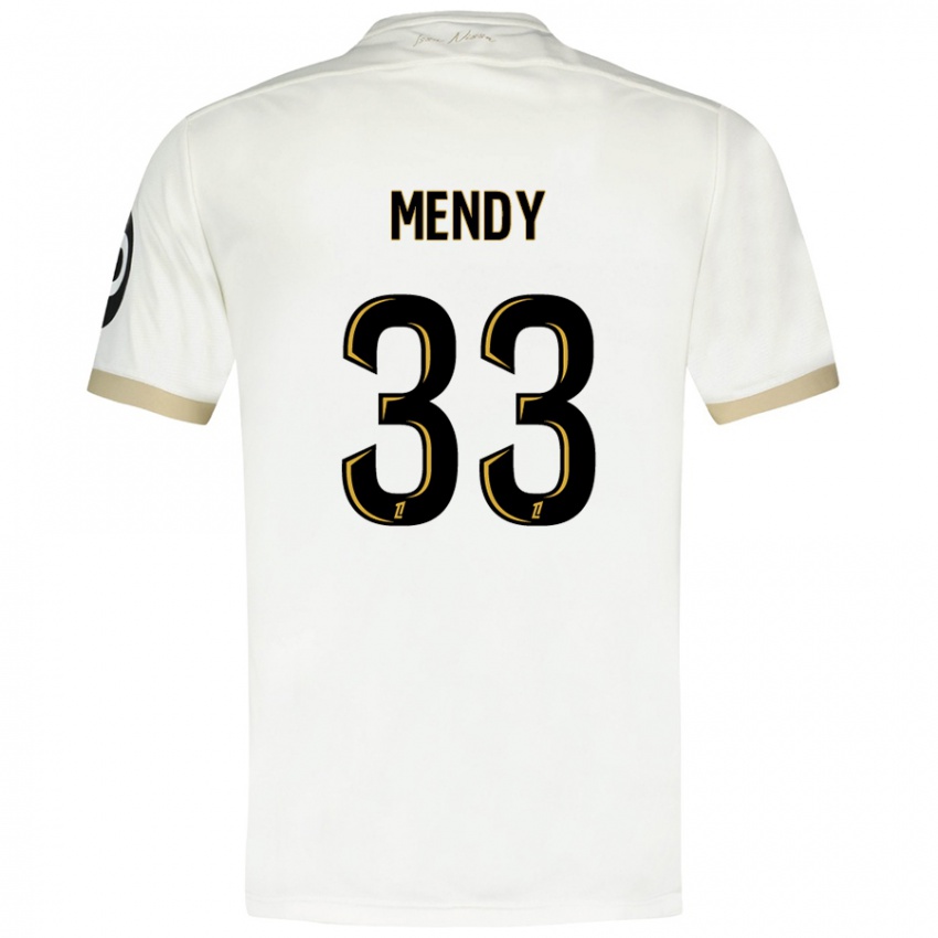 Criança Camisola Antoine Mendy #33 Ouro Branco Alternativa 2024/25 Camisa