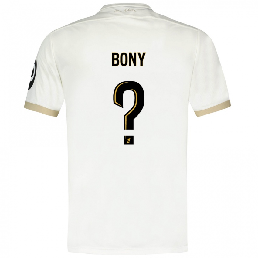 Criança Camisola Geoffroy Bony #0 Ouro Branco Alternativa 2024/25 Camisa