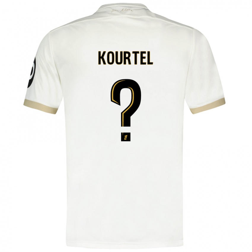 Criança Camisola Kaïs Kourtel #0 Ouro Branco Alternativa 2024/25 Camisa