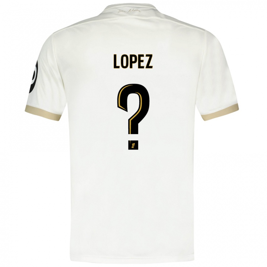 Criança Camisola Kylian Lopez #0 Ouro Branco Alternativa 2024/25 Camisa