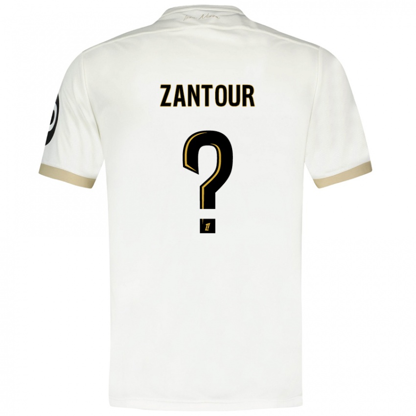 Criança Camisola Ishaq Zantour #0 Ouro Branco Alternativa 2024/25 Camisa