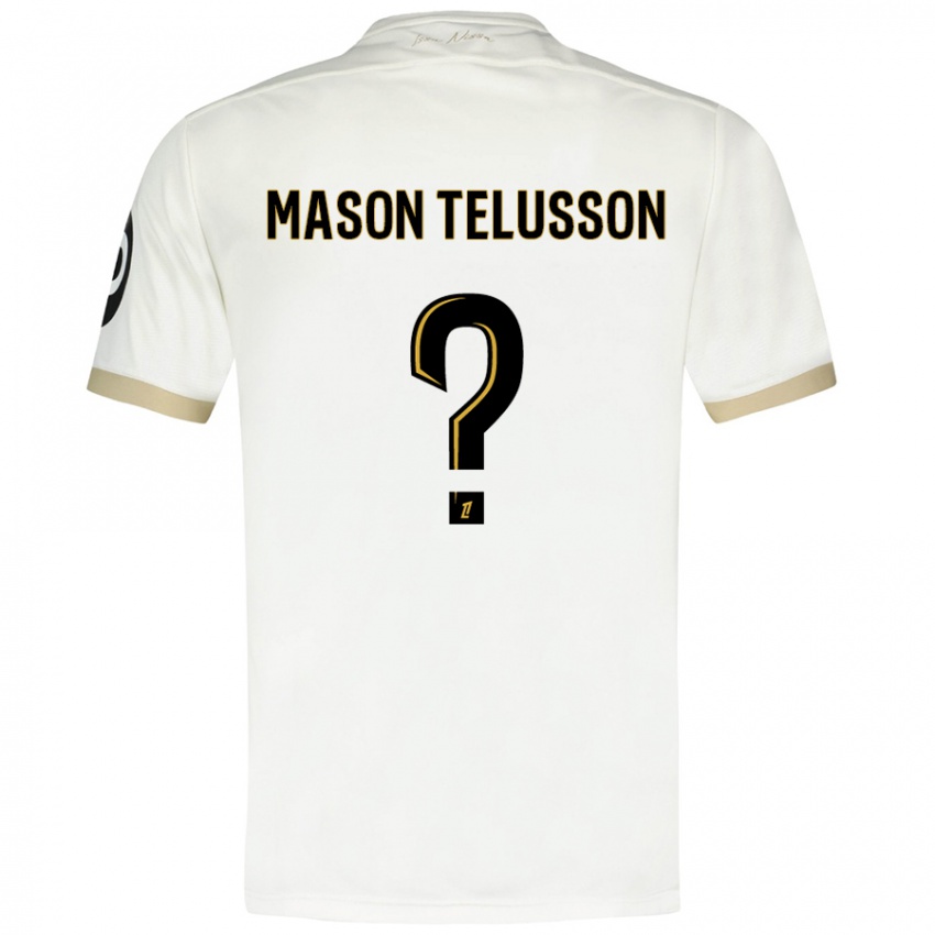 Criança Camisola Jah Mason Telusson #0 Ouro Branco Alternativa 2024/25 Camisa