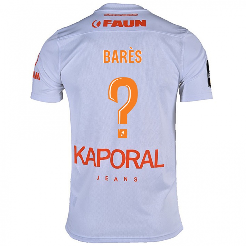 Criança Camisola Gabriel Barès #0 Branco Alternativa 2024/25 Camisa