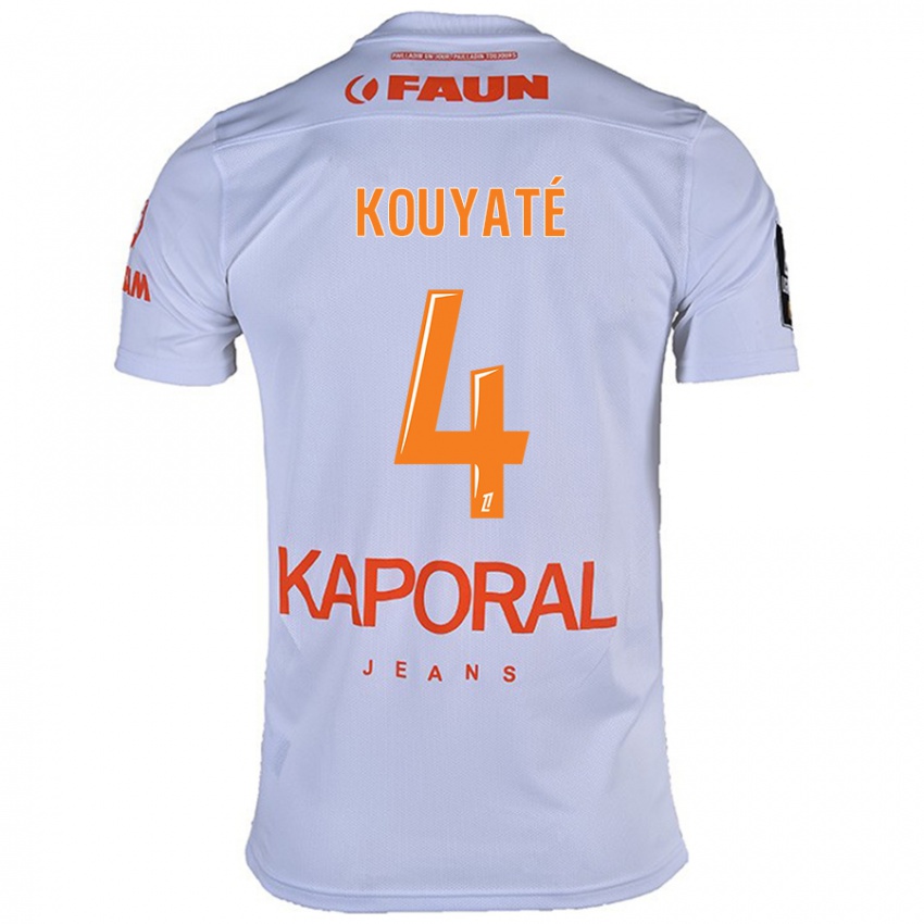 Criança Camisola Kiki Kouyaté #4 Branco Alternativa 2024/25 Camisa