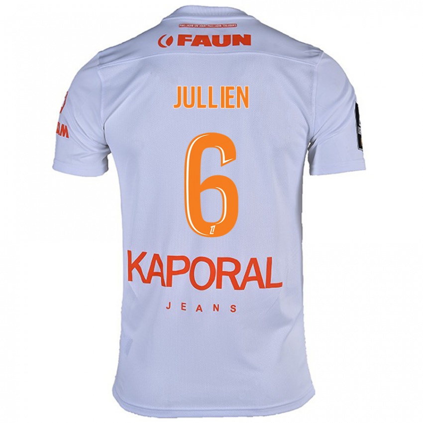 Criança Camisola Christopher Jullien #6 Branco Alternativa 2024/25 Camisa