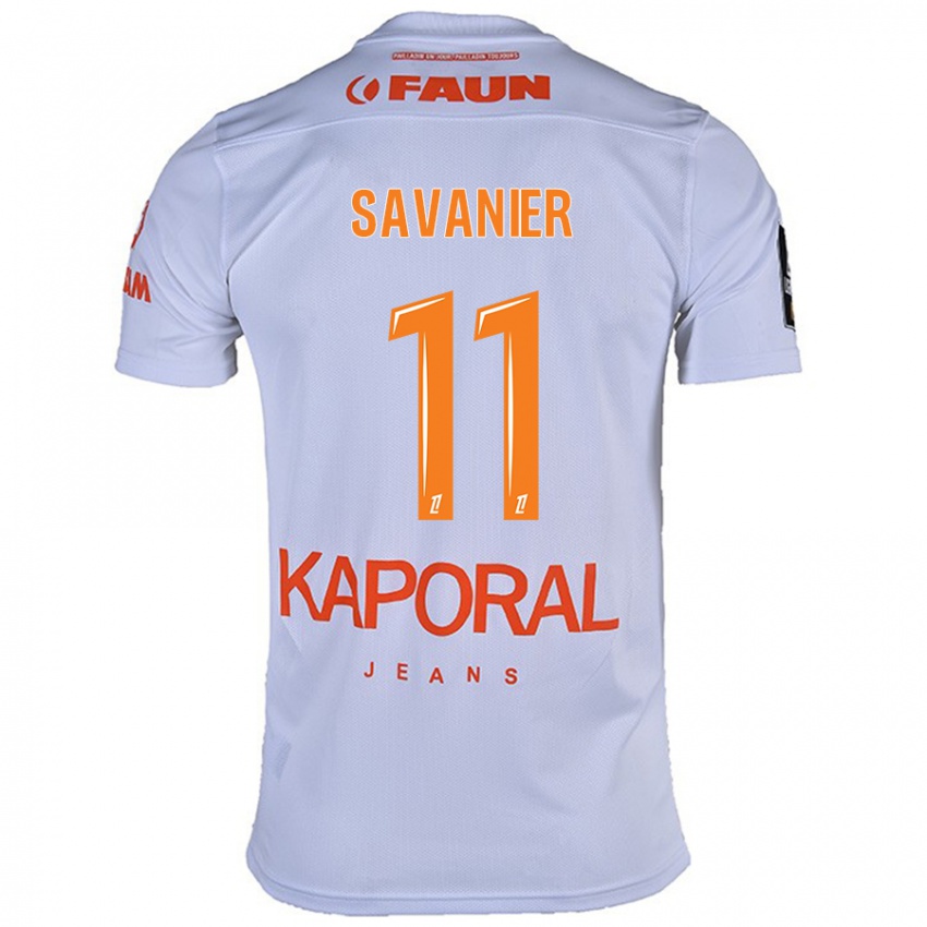 Criança Camisola Téji Savanier #11 Branco Alternativa 2024/25 Camisa