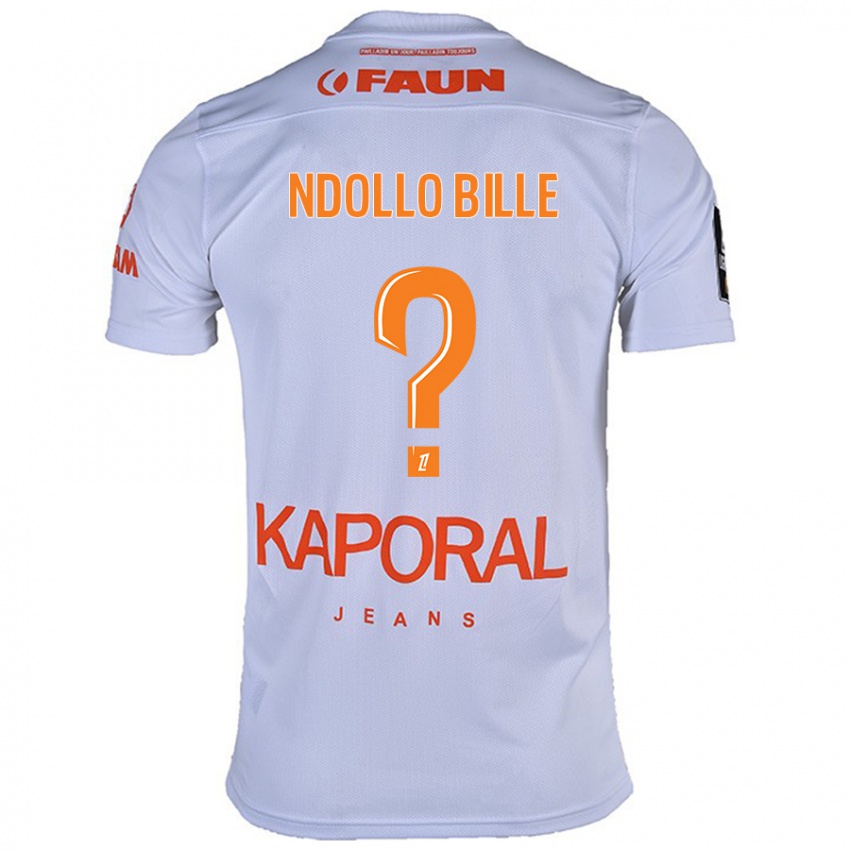 Criança Camisola Wilfried Ndollo Bille #0 Branco Alternativa 2024/25 Camisa