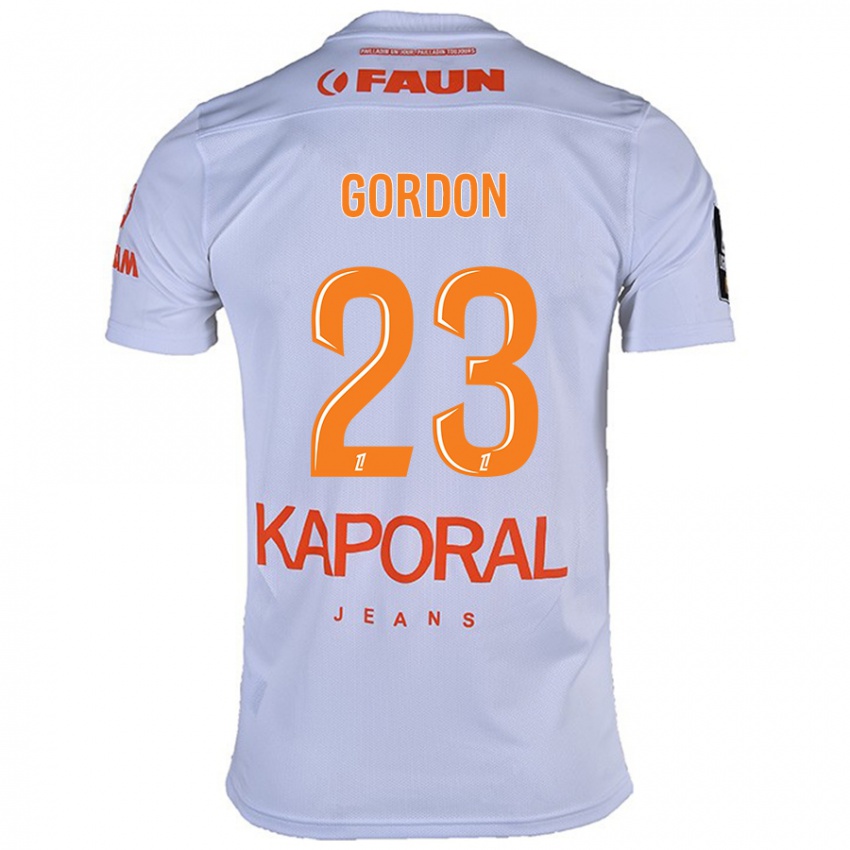 Criança Camisola Sh'nia Gordon #23 Branco Alternativa 2024/25 Camisa