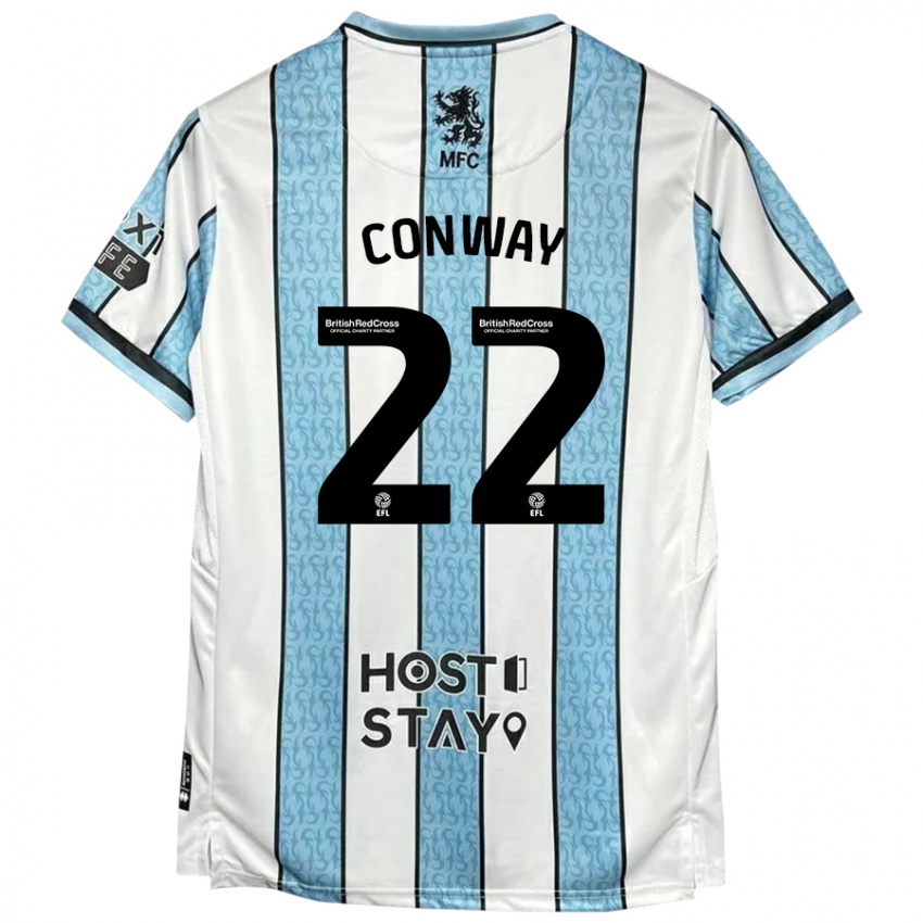 Criança Camisola Tommy Conway #22 Azul Branco Alternativa 2024/25 Camisa