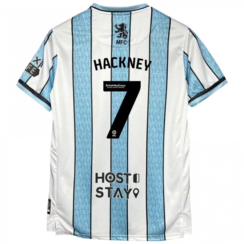 Criança Camisola Hayden Hackney #7 Azul Branco Alternativa 2024/25 Camisa