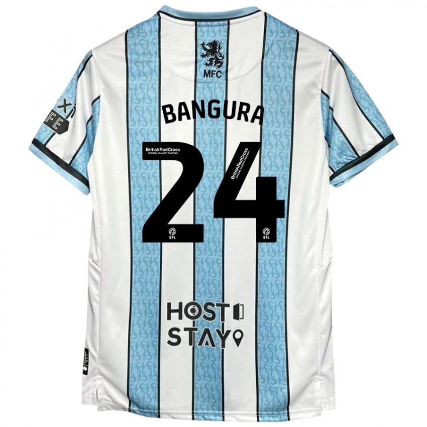 Criança Camisola Alex Bangura #24 Azul Branco Alternativa 2024/25 Camisa