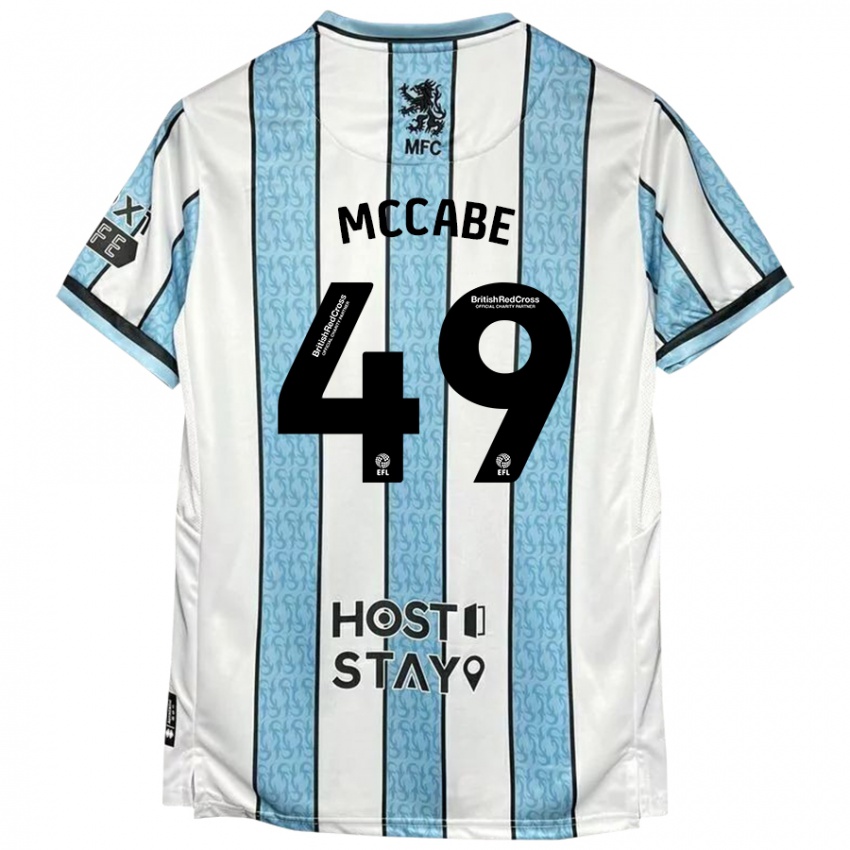 Criança Camisola Law Mccabe #49 Azul Branco Alternativa 2024/25 Camisa