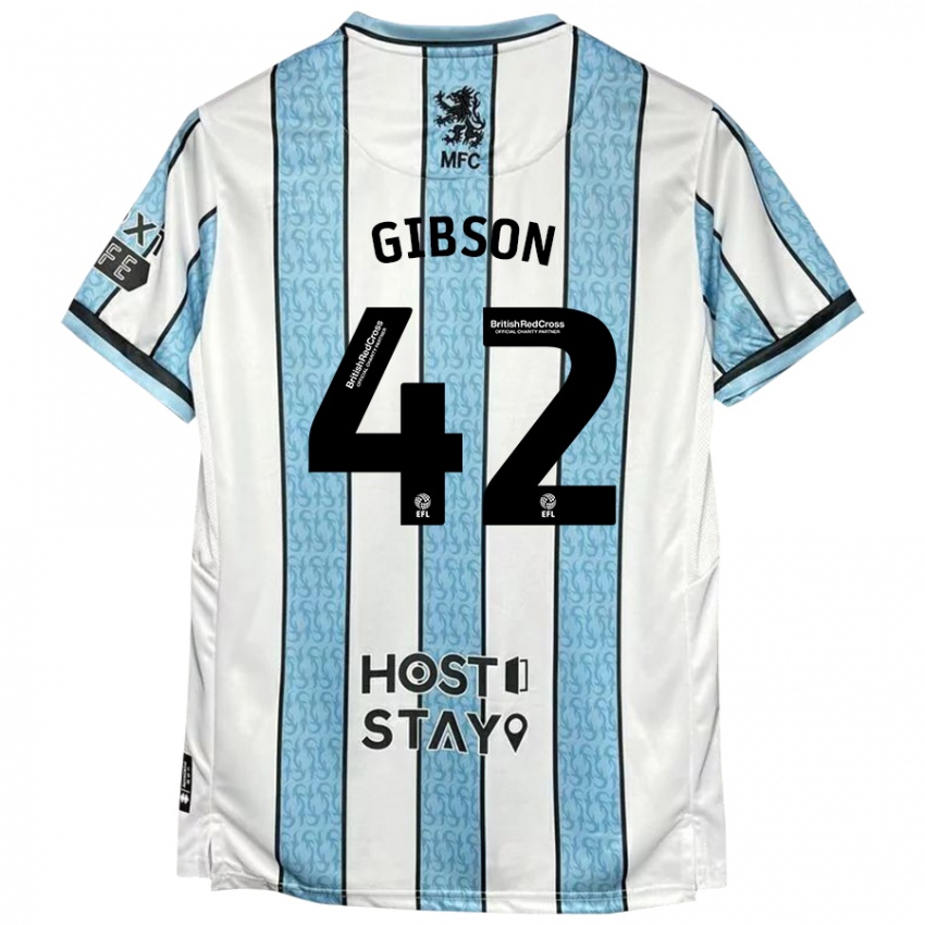 Criança Camisola Joseph Gibson #42 Azul Branco Alternativa 2024/25 Camisa