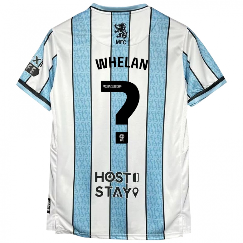 Criança Camisola Frankie Whelan #0 Azul Branco Alternativa 2024/25 Camisa