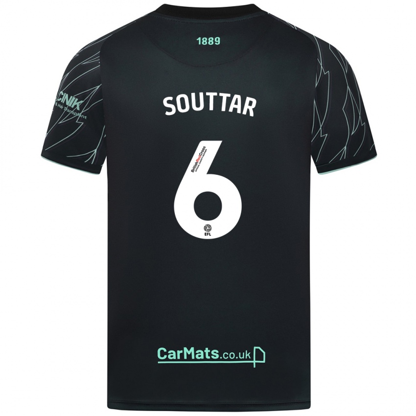 Criança Camisola Harry Souttar #6 Verde Preto Alternativa 2024/25 Camisa