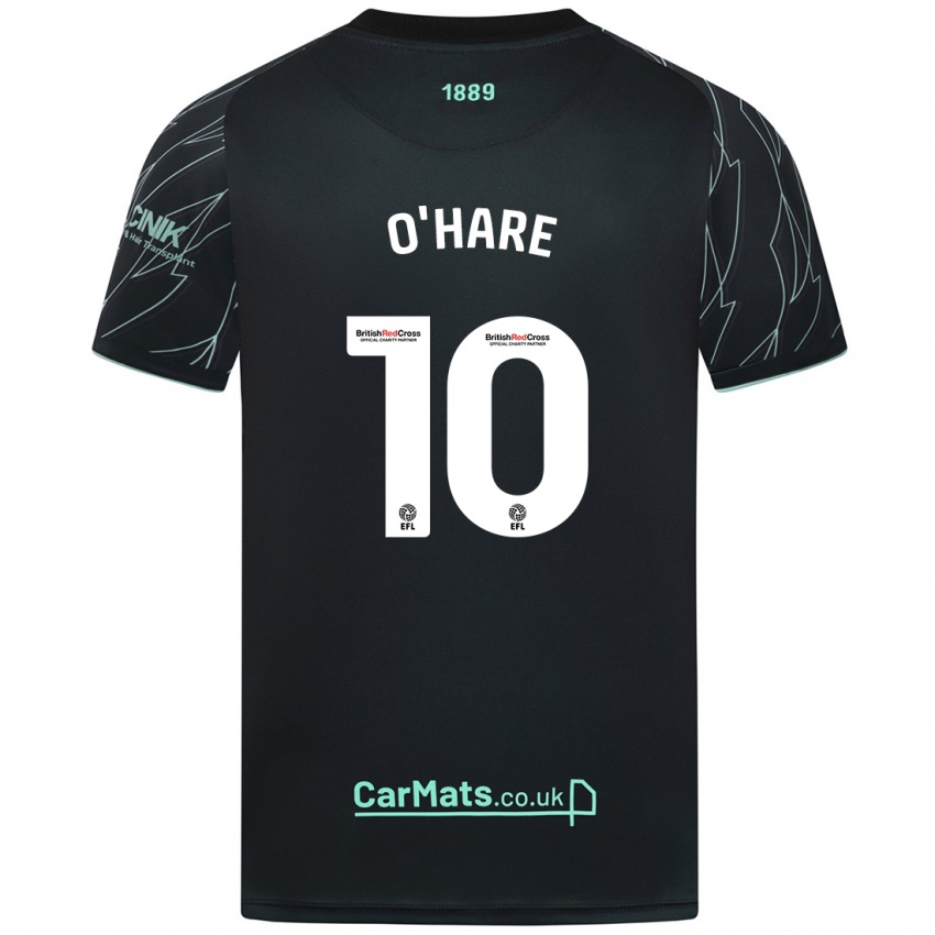 Criança Camisola Callum O'hare #10 Verde Preto Alternativa 2024/25 Camisa