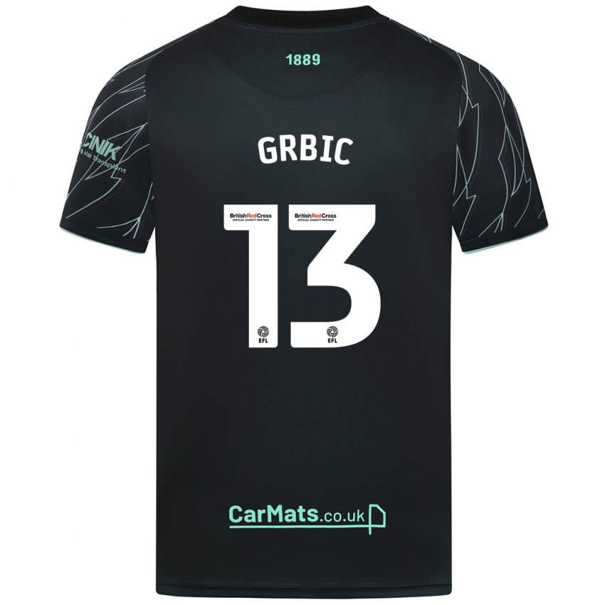 Criança Camisola Ivo Grbic #13 Verde Preto Alternativa 2024/25 Camisa