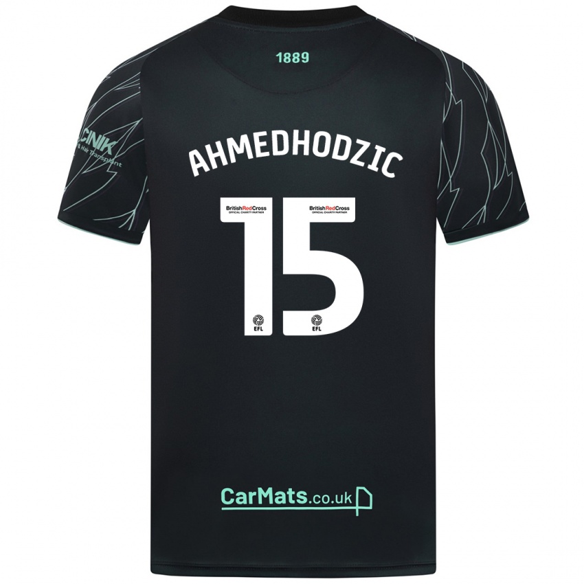 Criança Camisola Anel Ahmedhodzic #15 Verde Preto Alternativa 2024/25 Camisa