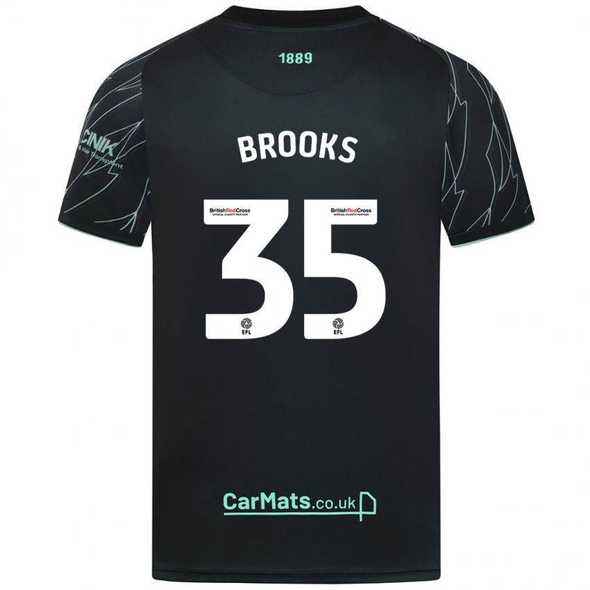 Criança Camisola Andre Brooks #35 Verde Preto Alternativa 2024/25 Camisa