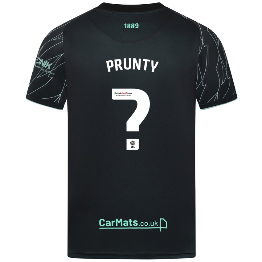 Criança Camisola Jayden Prunty #0 Verde Preto Alternativa 2024/25 Camisa