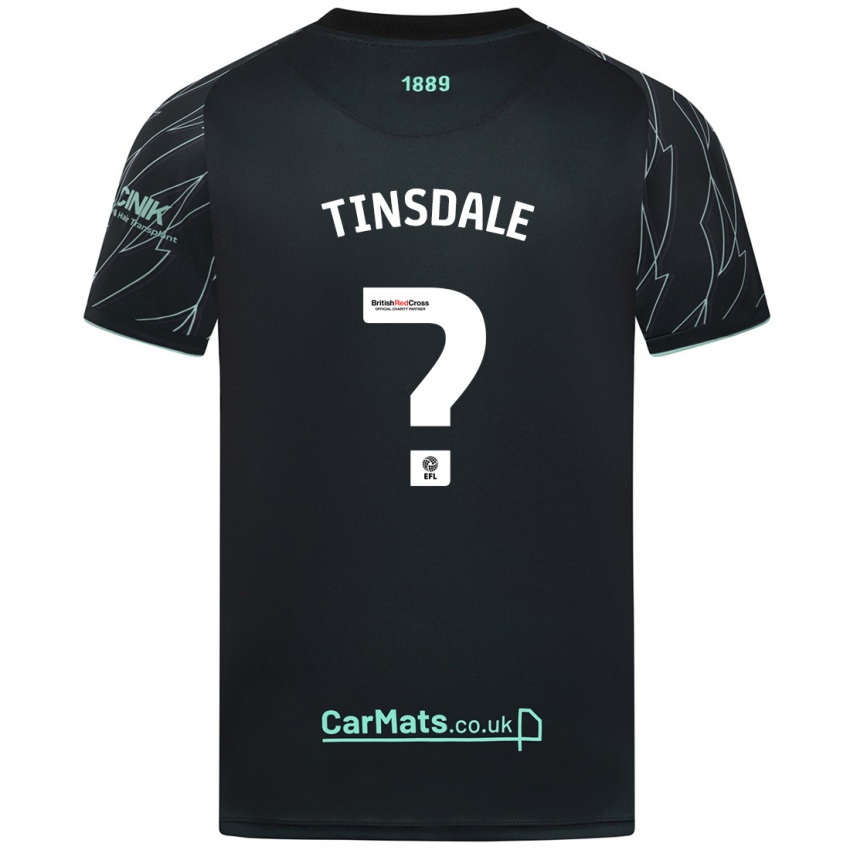 Criança Camisola Jay Tinsdale #0 Verde Preto Alternativa 2024/25 Camisa