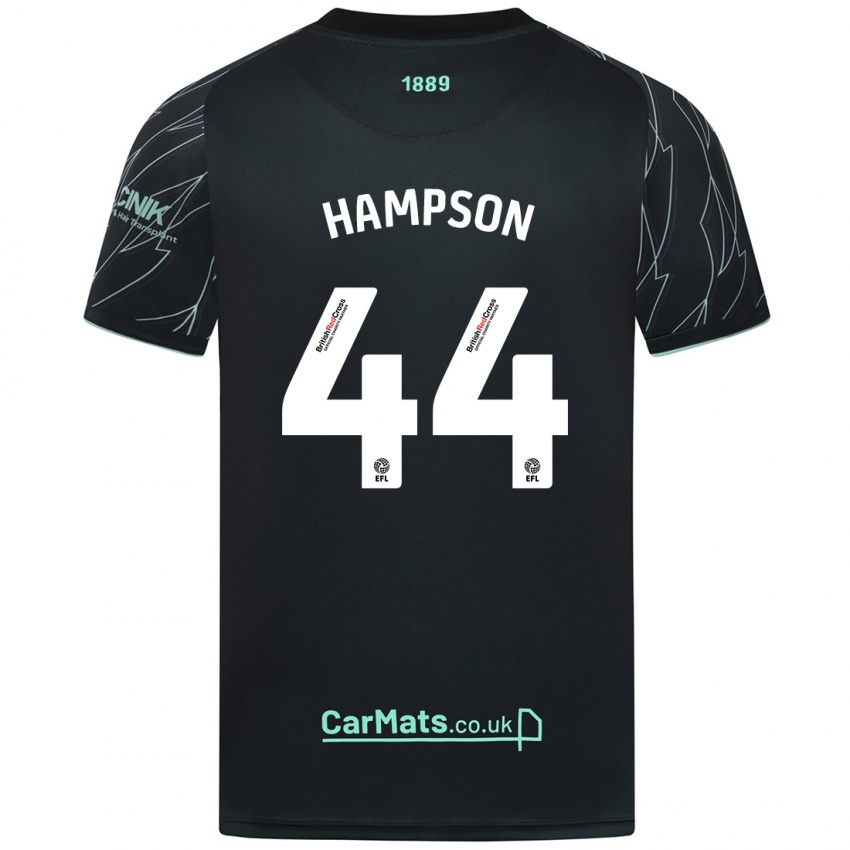 Criança Camisola Owen Hampson #44 Verde Preto Alternativa 2024/25 Camisa