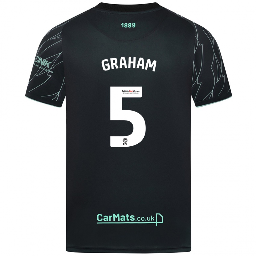 Criança Camisola Molly Graham #5 Verde Preto Alternativa 2024/25 Camisa