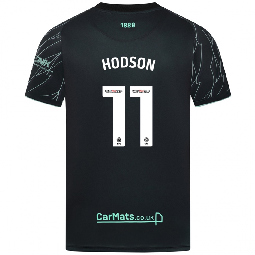 Criança Camisola Ashley Hodson #11 Verde Preto Alternativa 2024/25 Camisa