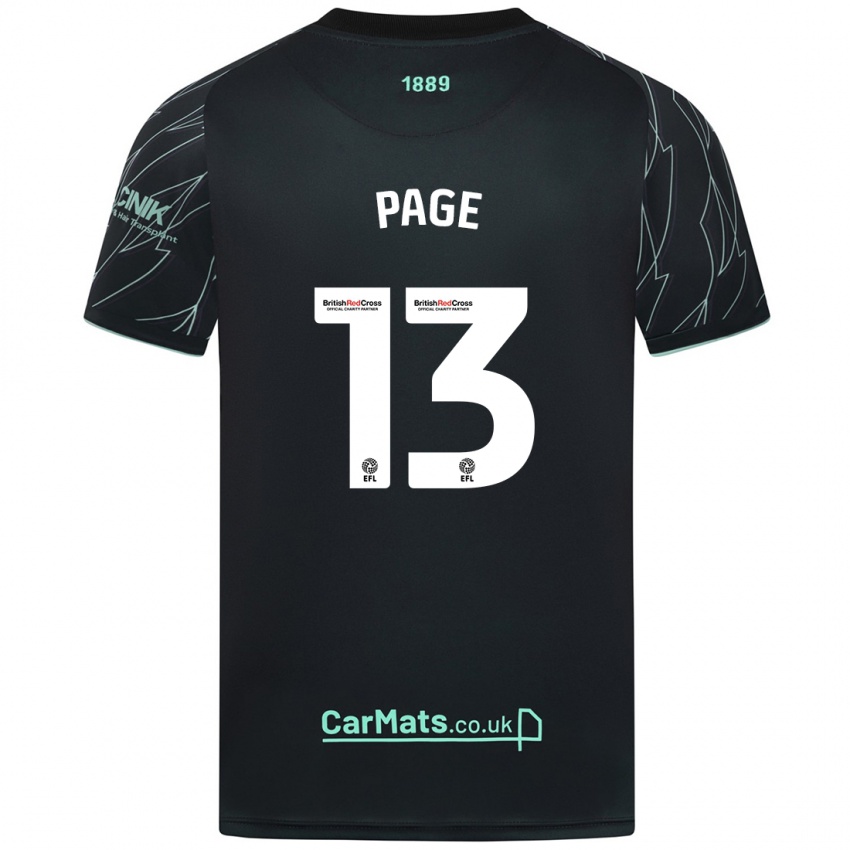 Criança Camisola Olivia Page #13 Verde Preto Alternativa 2024/25 Camisa