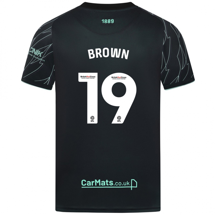 Criança Camisola Alanta Brown #19 Verde Preto Alternativa 2024/25 Camisa