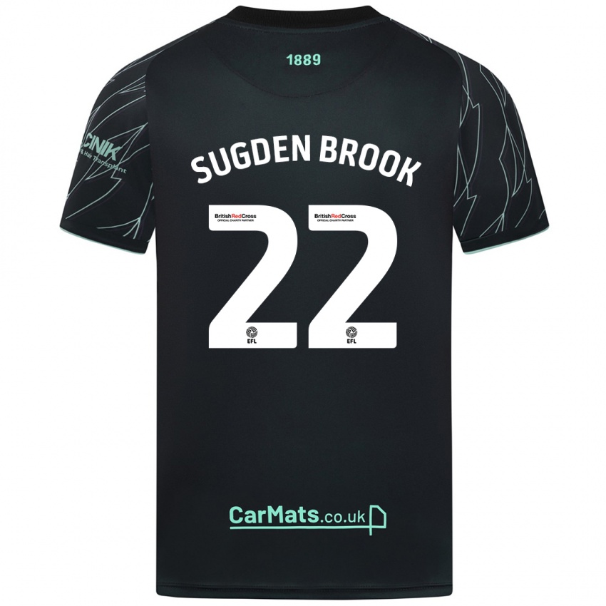 Criança Camisola Darcie Sugden-Brook #22 Verde Preto Alternativa 2024/25 Camisa