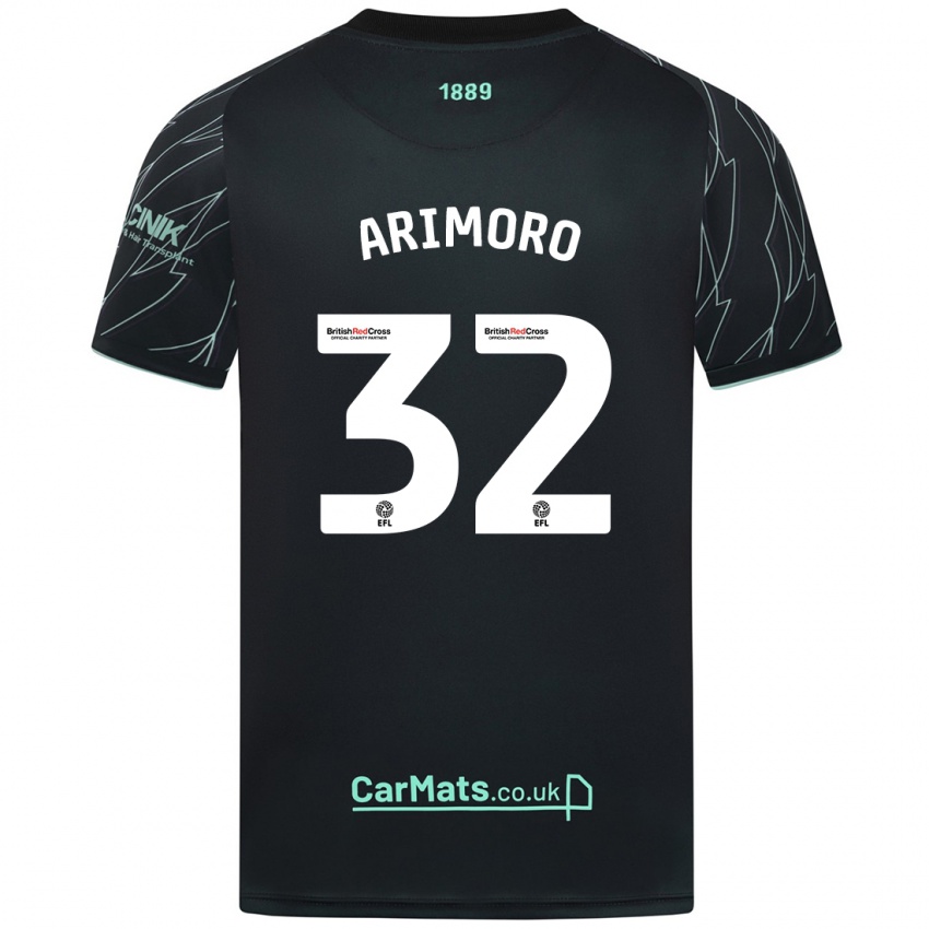 Criança Camisola Juliet Khinde Adebowale-Arimoro #32 Verde Preto Alternativa 2024/25 Camisa