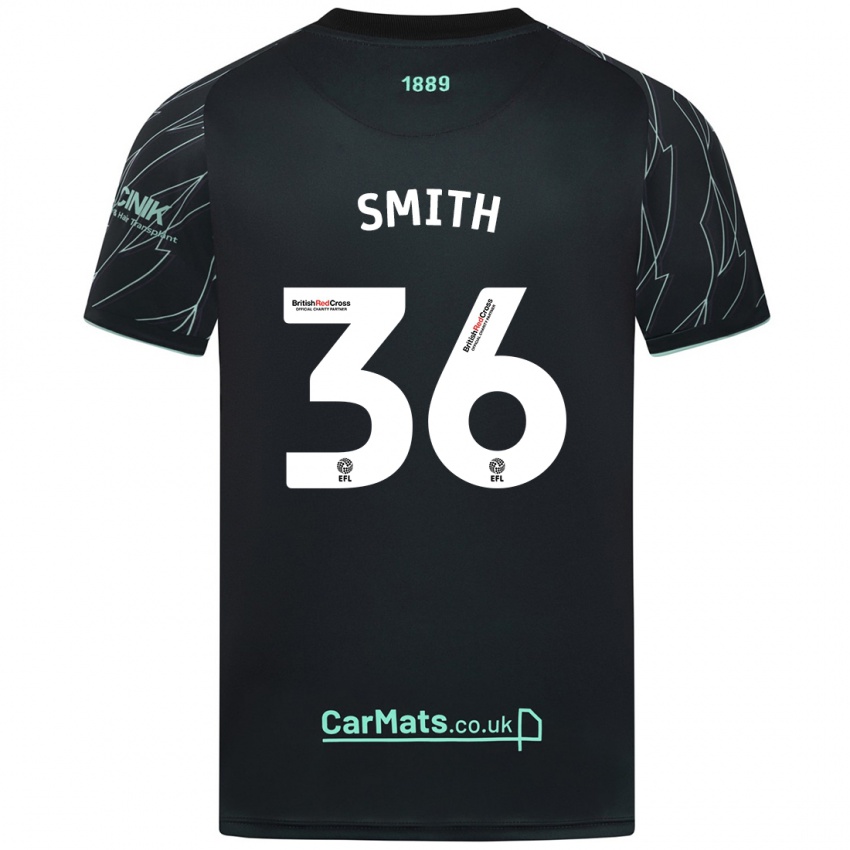 Criança Camisola Joshua Smith #36 Verde Preto Alternativa 2024/25 Camisa