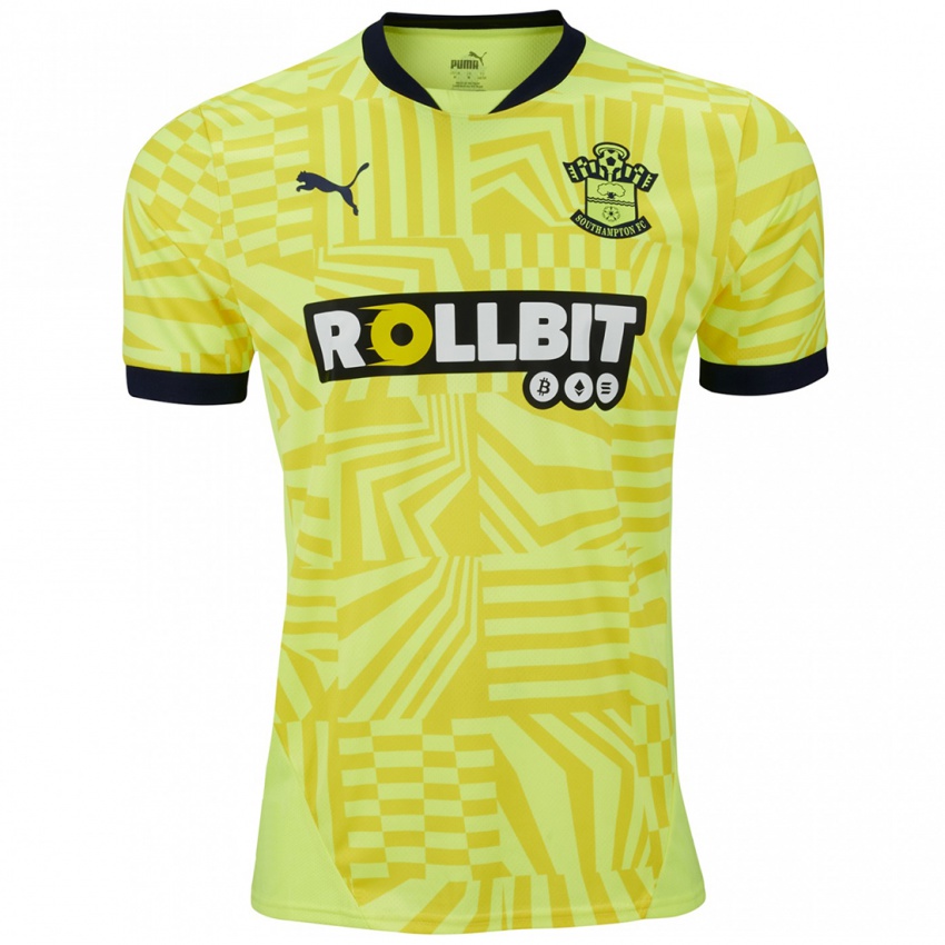 Criança Camisola Gavin Bazunu #31 Amarelo Alternativa 2024/25 Camisa