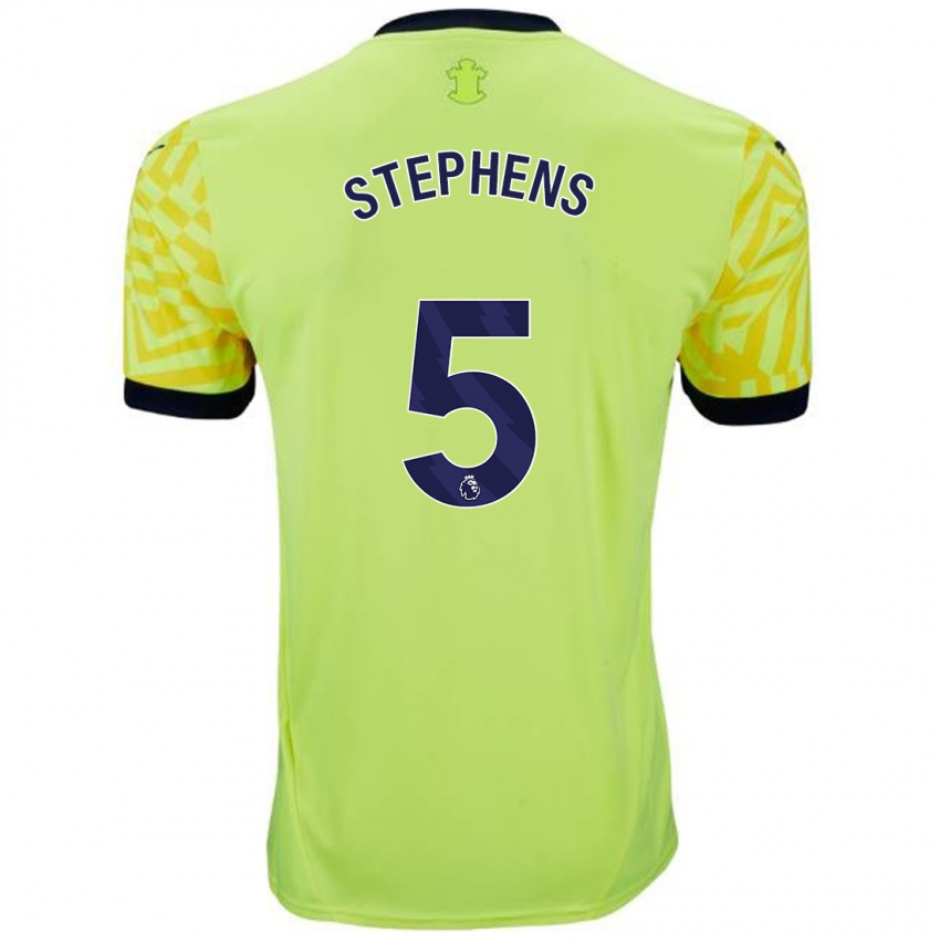 Criança Camisola Jack Stephens #5 Amarelo Alternativa 2024/25 Camisa