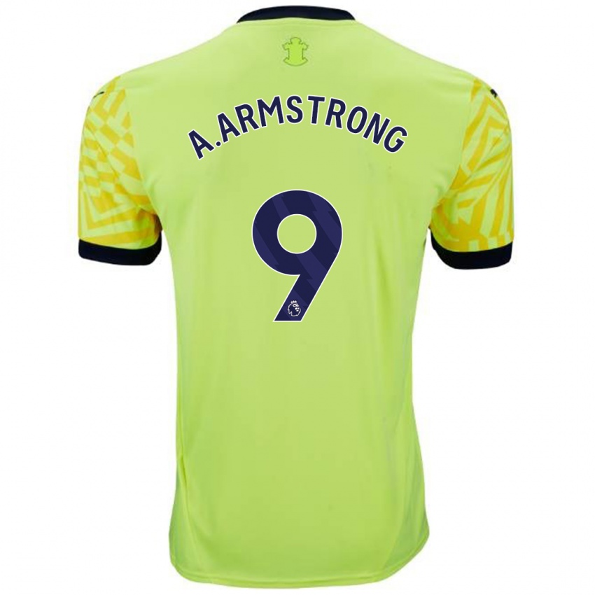 Criança Camisola Adam Armstrong #9 Amarelo Alternativa 2024/25 Camisa