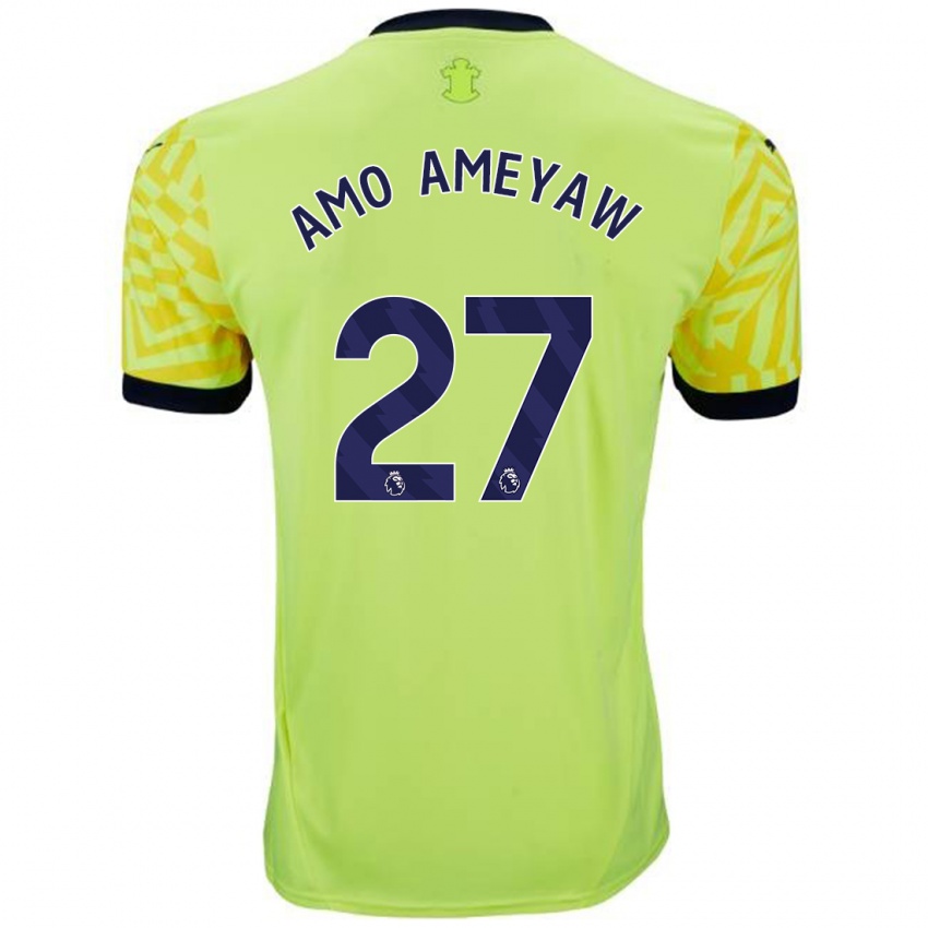 Criança Camisola Samuel Amo-Ameyaw #27 Amarelo Alternativa 2024/25 Camisa