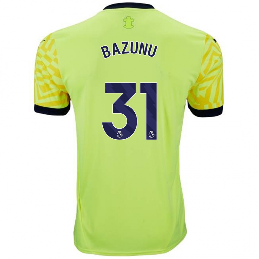 Criança Camisola Gavin Bazunu #31 Amarelo Alternativa 2024/25 Camisa