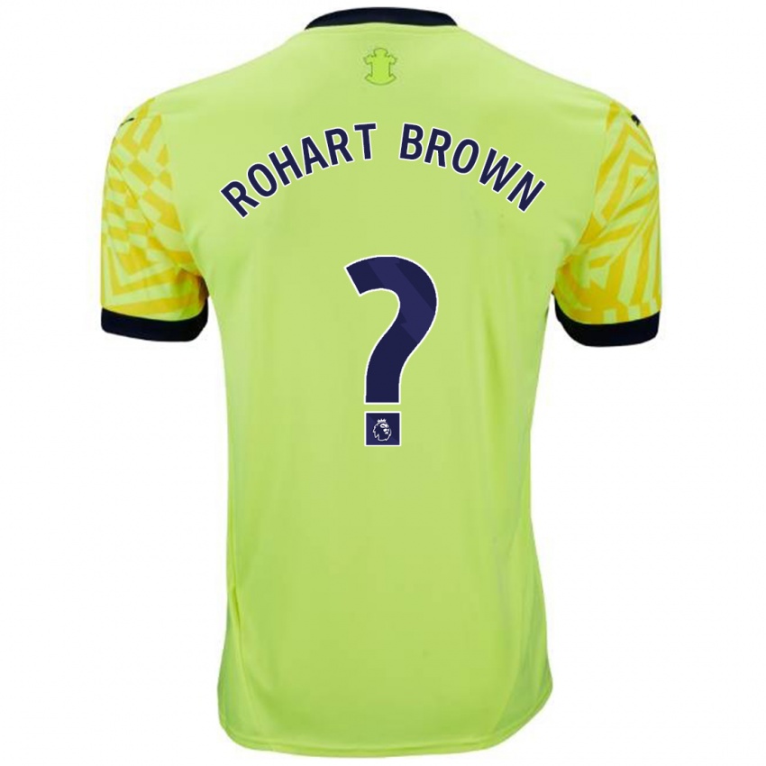 Criança Camisola Thierry Rohart-Brown #0 Amarelo Alternativa 2024/25 Camisa