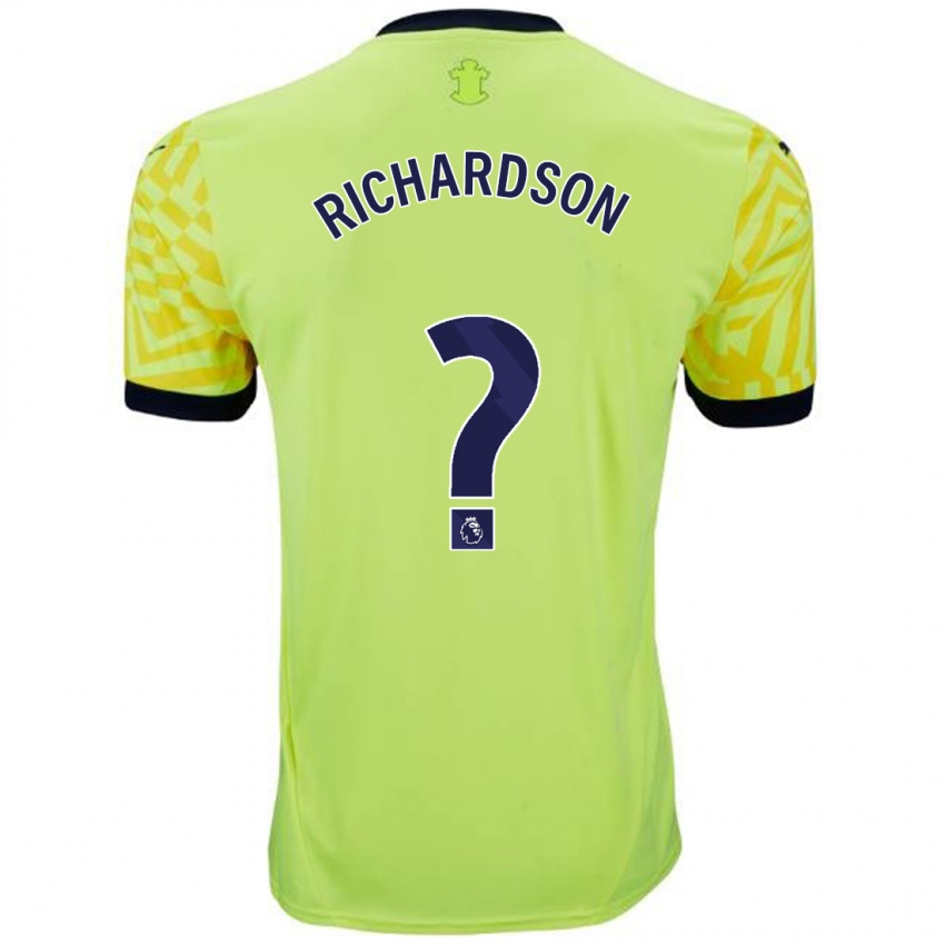 Criança Camisola Cale Richardson #0 Amarelo Alternativa 2024/25 Camisa