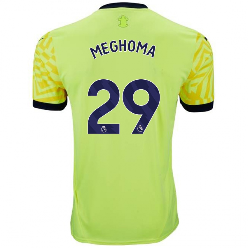 Criança Camisola Jayden Meghoma #29 Amarelo Alternativa 2024/25 Camisa